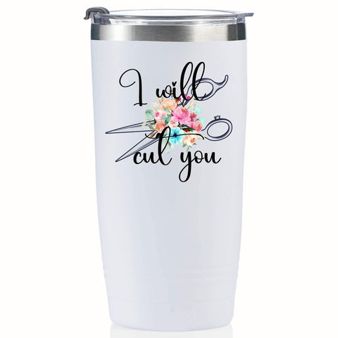 Onebttl vaso térmico estilista de 20oz blanco, mantiene bebidas frías o calientes