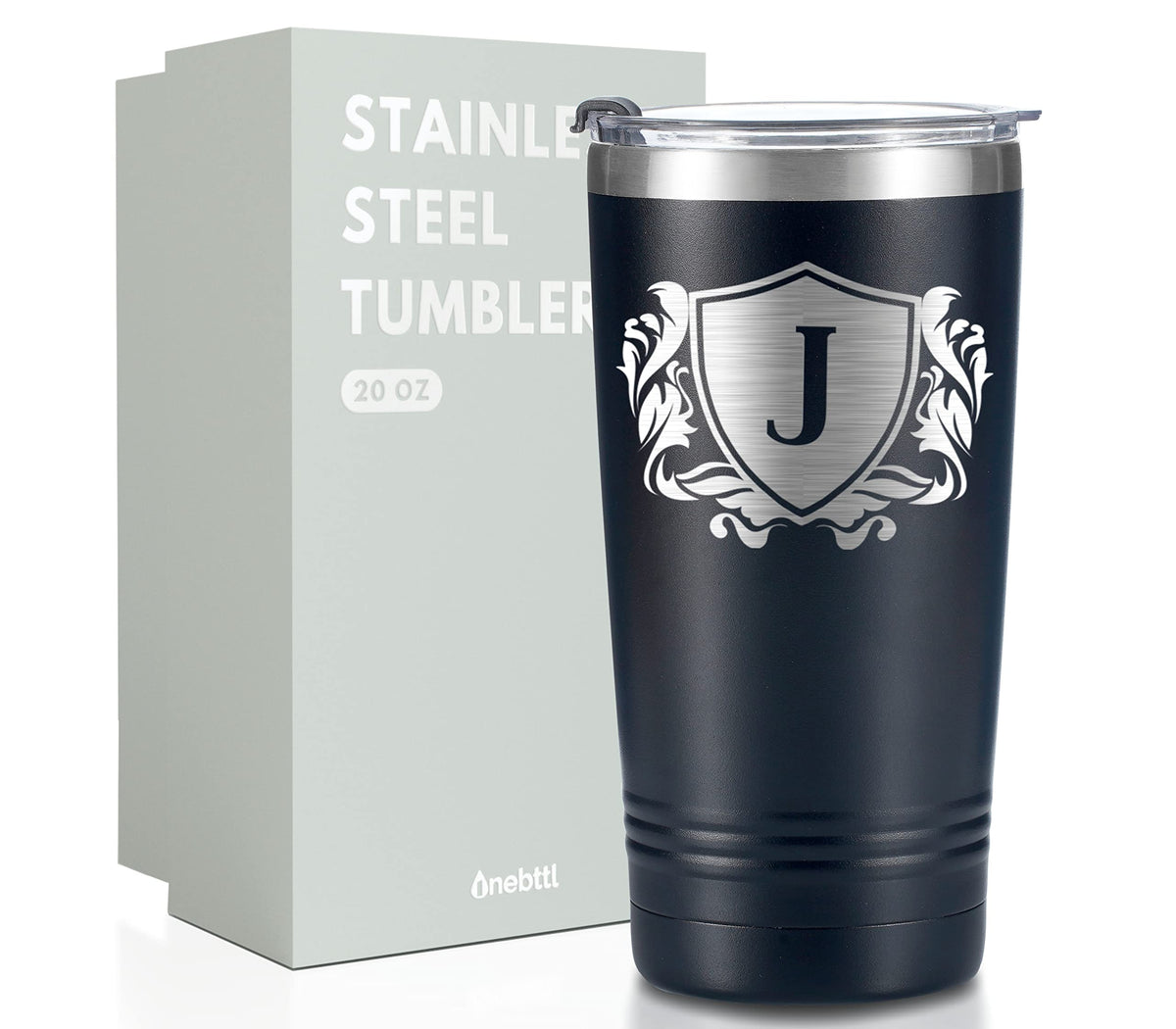 Onebttl vaso termico viaje con iniciales grabadas para regalo práctico