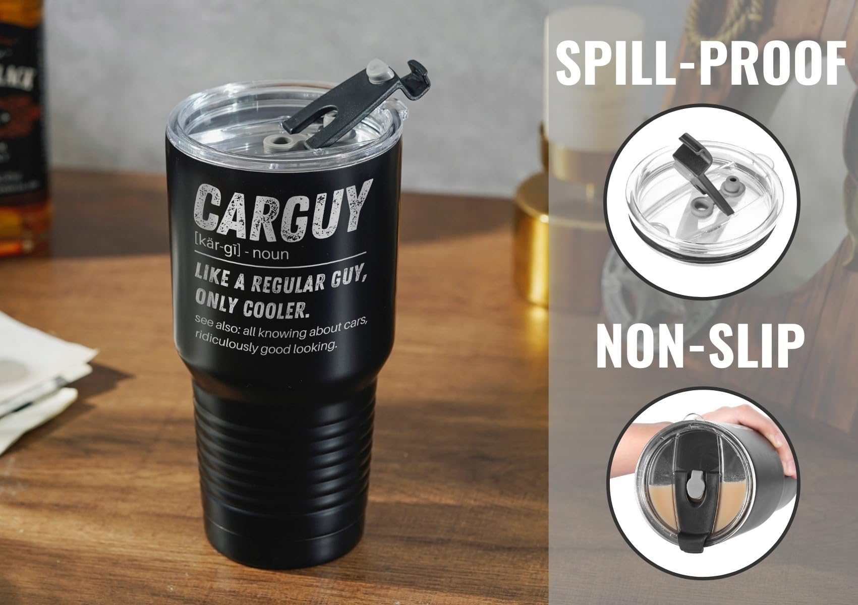 Onebttl vaso termo con paja reutilizable para beber cómodo.