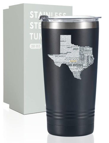 Onebttl Vaso Texas Mapa Frente mantiene bebidas a temperatura ideal