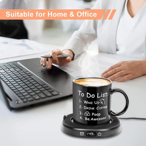 ONECES regalo de taza y calentador perfecto para ocasiones