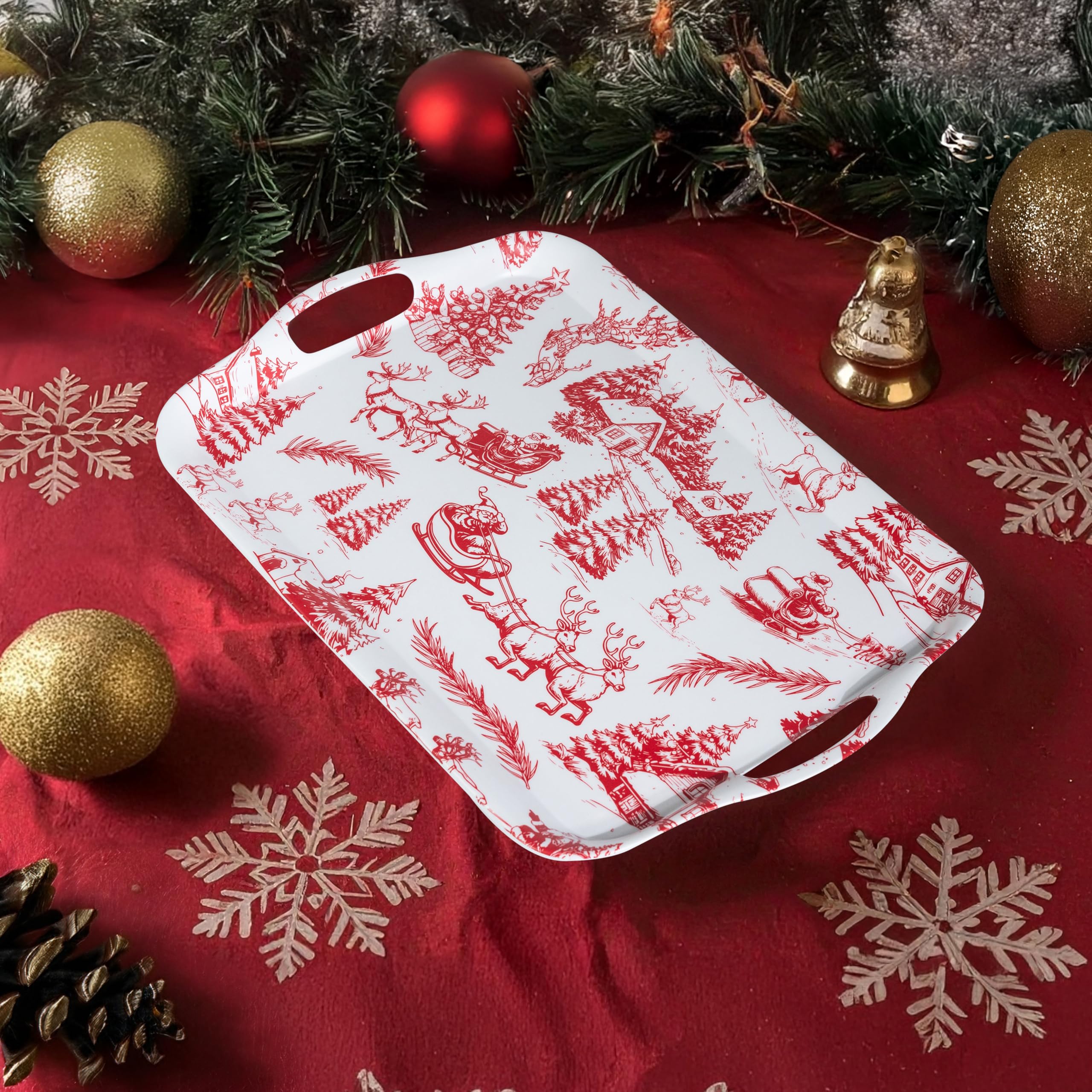 Presentación festiva perfecta para cenas navideñas y reuniones.