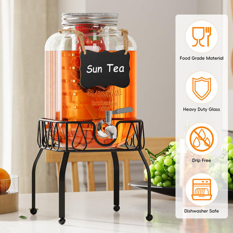 Base metálica OneDream eleva el dispensador para un servicio cómodo.
