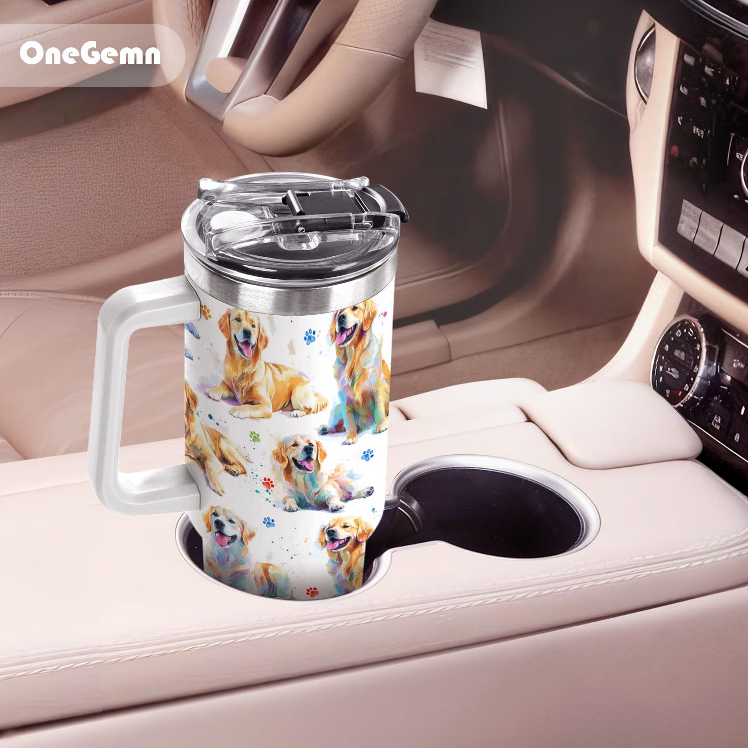 OneGemn vaso de acero inoxidable SUS304 mantiene bebidas a temperatura estable.