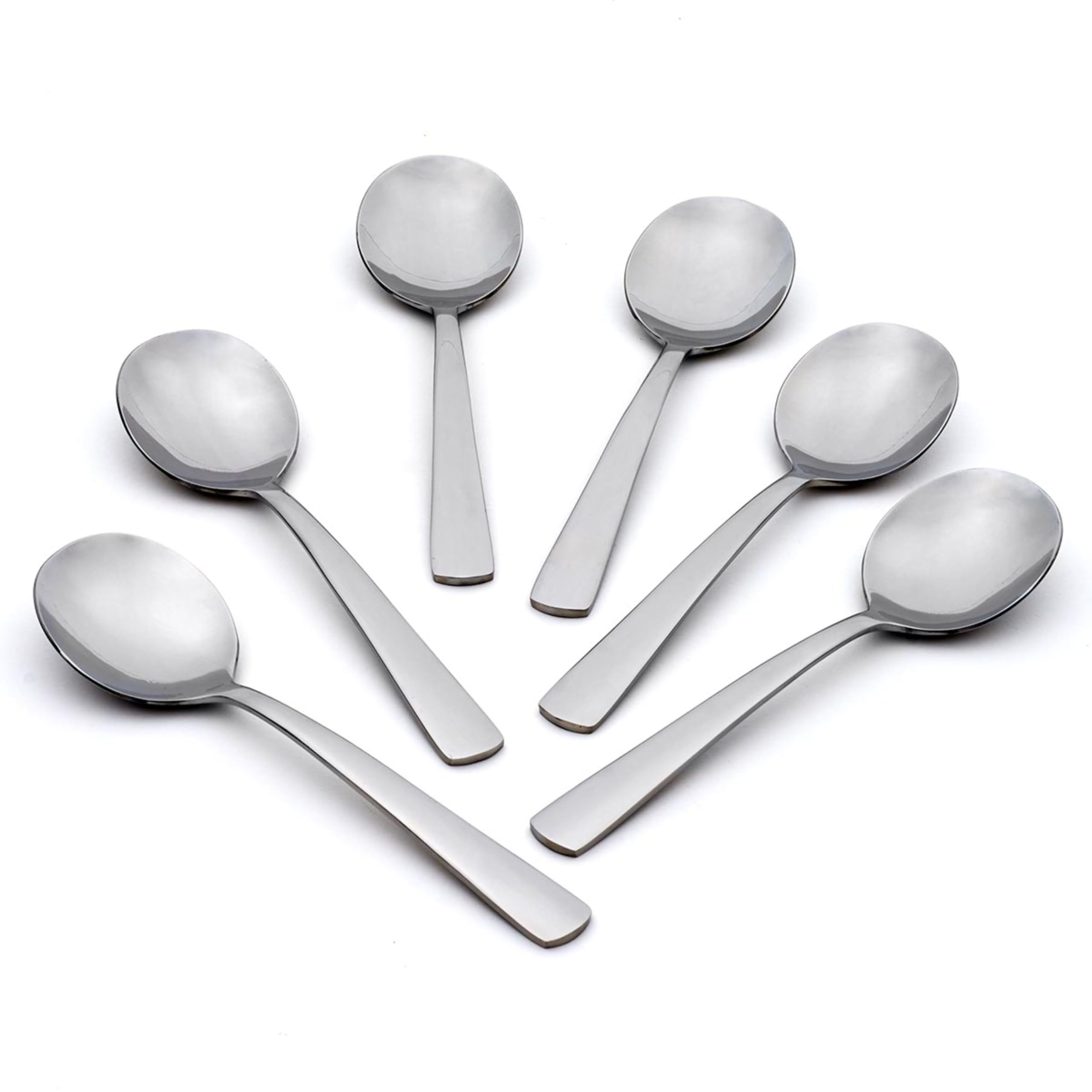 Oneida Aptitude juego de 6 cucharas de sopa, ideal para comidas diarias