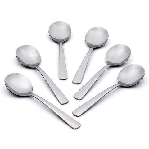 Oneida Aptitude juego de 6 cucharas de sopa, ideal para comidas diarias