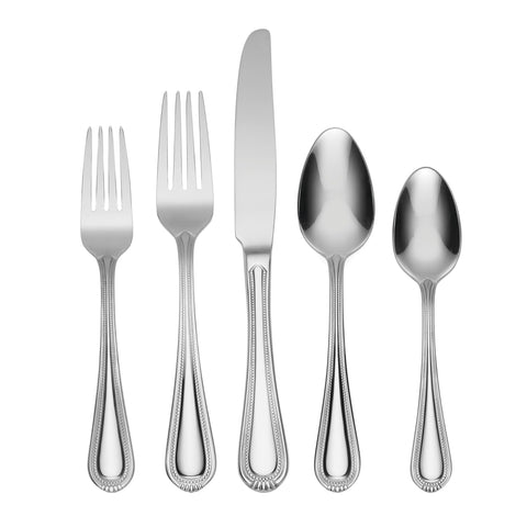 Oneida Countess, juego completo de cubiertos de 20 piezas para 4 comensales, ideal para cenas elegantes.