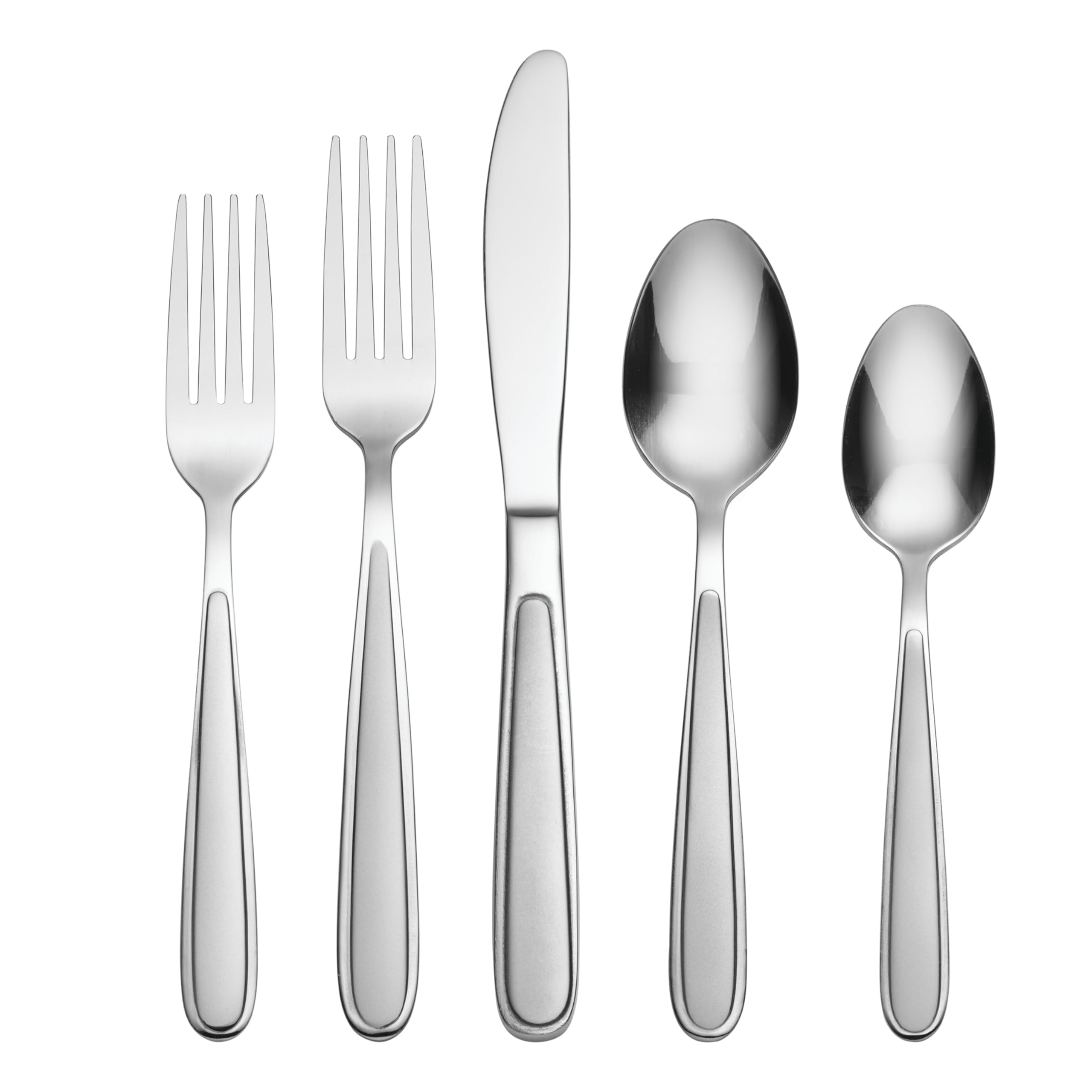 Oneida Jordan, juego cubiertos 20 piezas: perfecto para uso diario y comidas familiares.