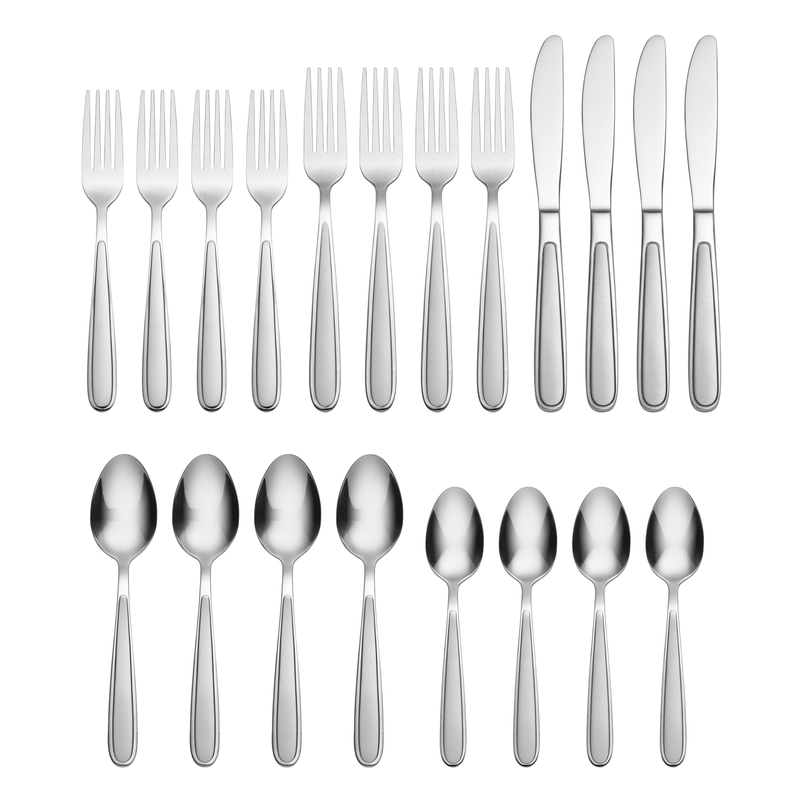 Oneida Jordan, servicio para 4: conjunto completo para cenas familiares.
