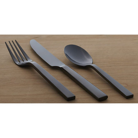 Oneida Mesa del Chef Negro 20 piezas, peso robusto para durabilidad diaria.