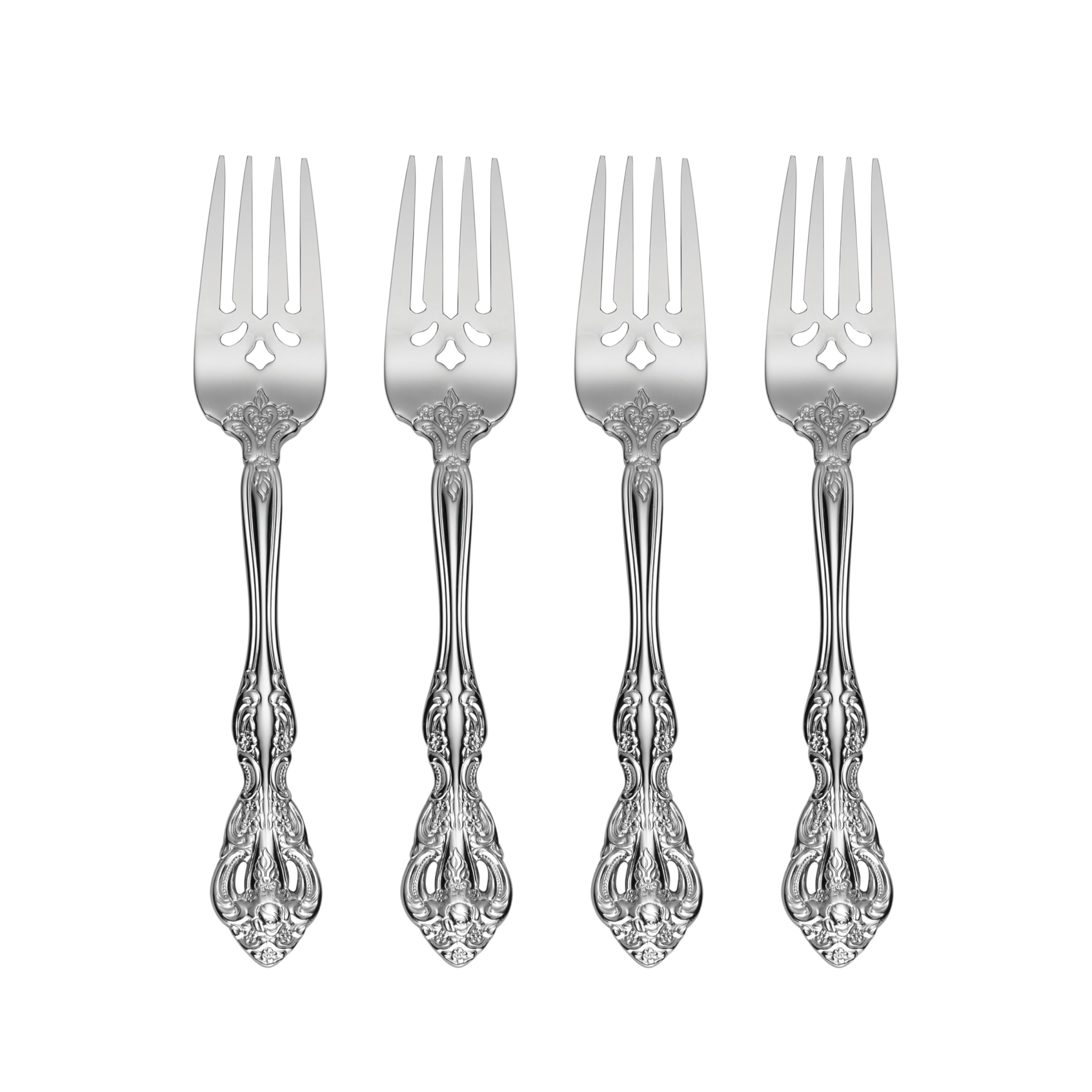 Oneida Michelangelo: tenedores para ensalada, conjunto de 4, ideal para cenas elegantes.