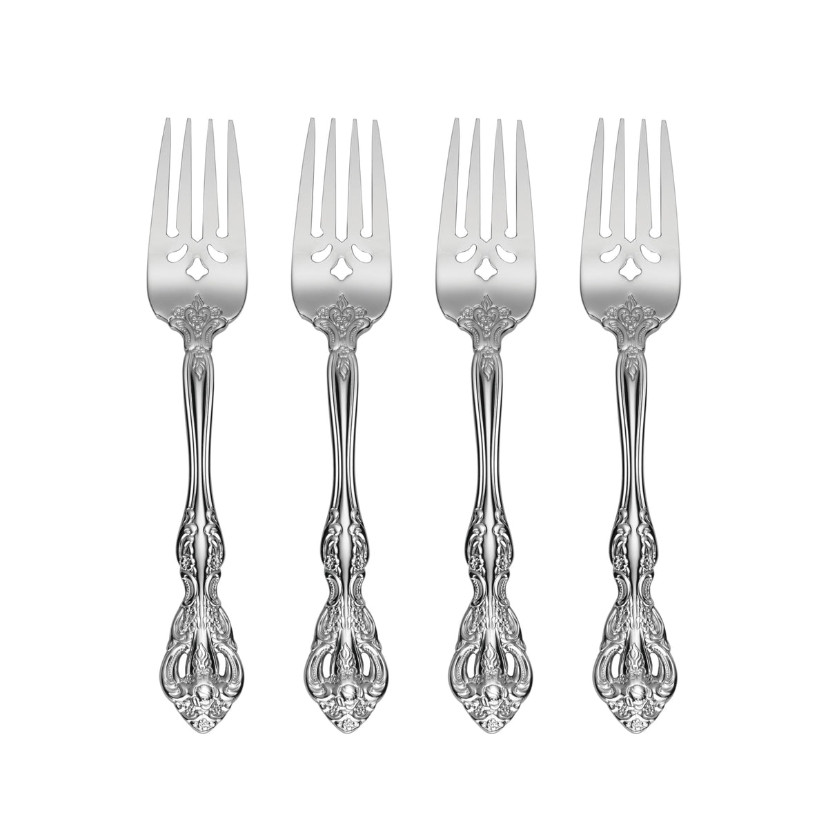 Oneida Michelangelo: tenedores para ensalada, conjunto de 4, ideal para cenas elegantes.