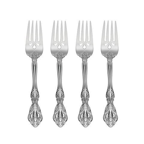 Oneida Michelangelo: tenedores para ensalada, conjunto de 4, ideal para cenas elegantes.