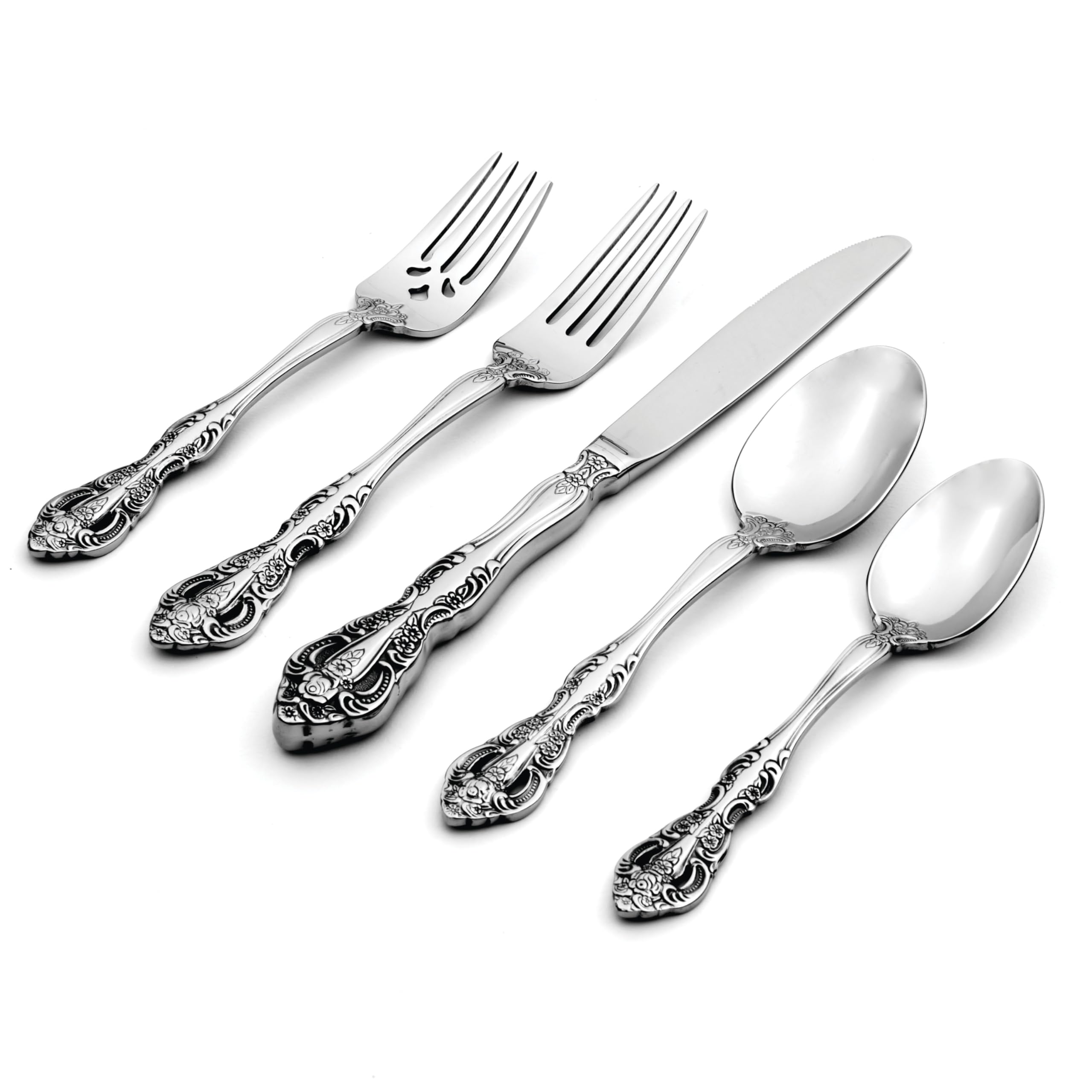 Oneida Michelangelo tenedores de cena con diseño clásico para mesa formal.