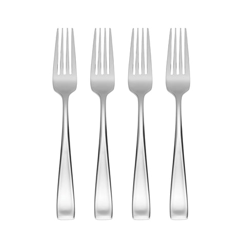 Oneida Moda: tenedores de cena, juego de 4 con acabado espejo para mesa elegante