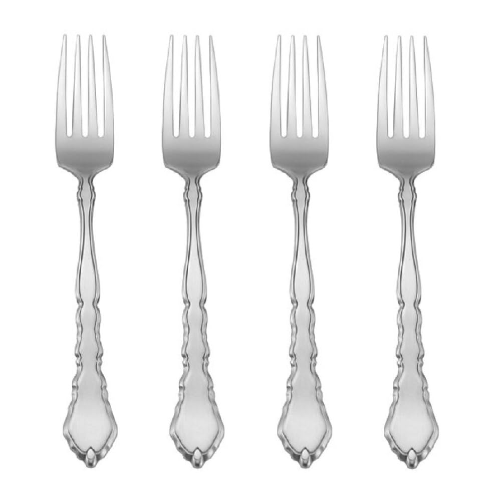 Oneida Satinique: tenedor de cena con acabado satinado para uso diario.