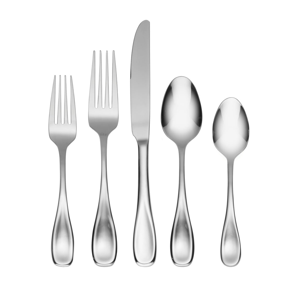 Oneida Voss, juego para 8 comensales, cubiertos con acabado espejo para mesa elegante.