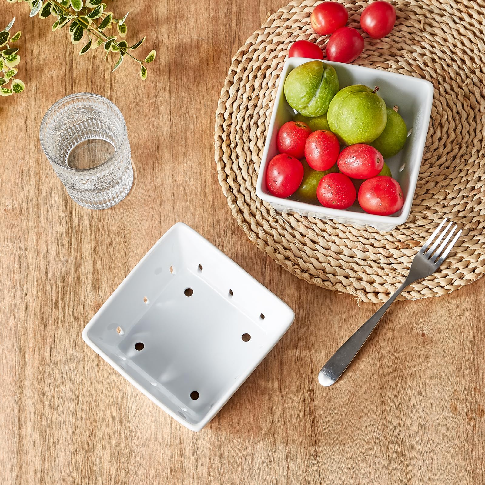 ONEMORE escurridor cerámico para frigorífico facilita drenaje y frescura.