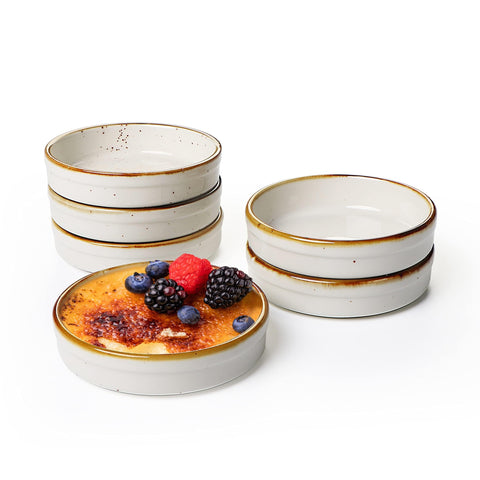 ONEMORE Ramekins 4 oz aptos para horno para postres elegantes