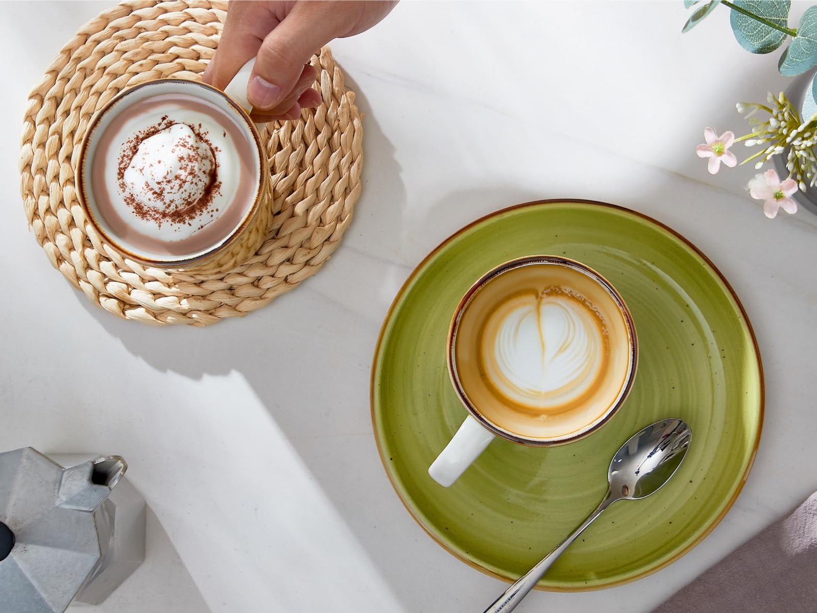 ONEMORE taza cerámica apta para microondas para calentar bebidas