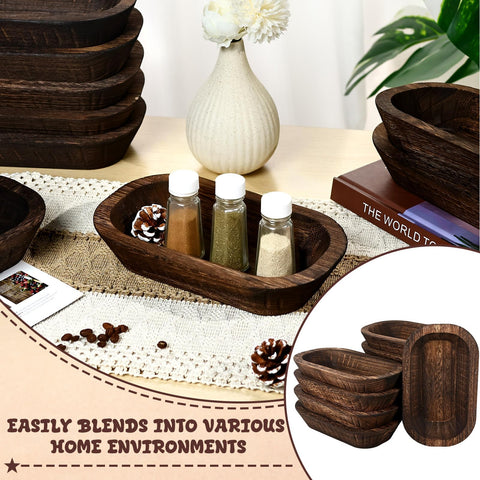 ONESIXEC cuencos de madera para centro de mesa y decoración del hogar