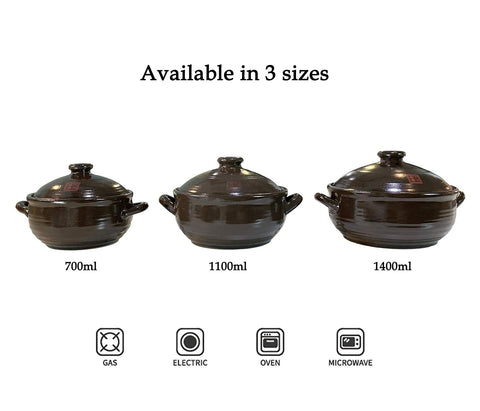OnggiJonggi olla de arcilla 1400ml, cocción a fuego suave