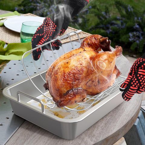 Pasador desmontable de Onlyfire facilita retirar la rejilla para pavo