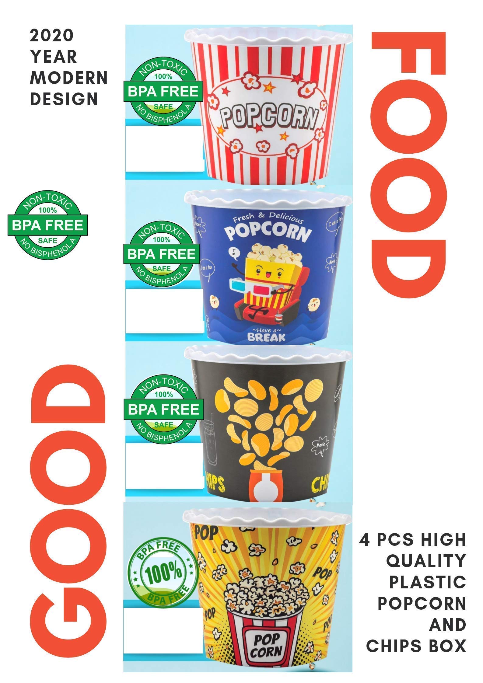 ONONEXPRESS cajas palomitas marrones, diseño duradero para reutilizar