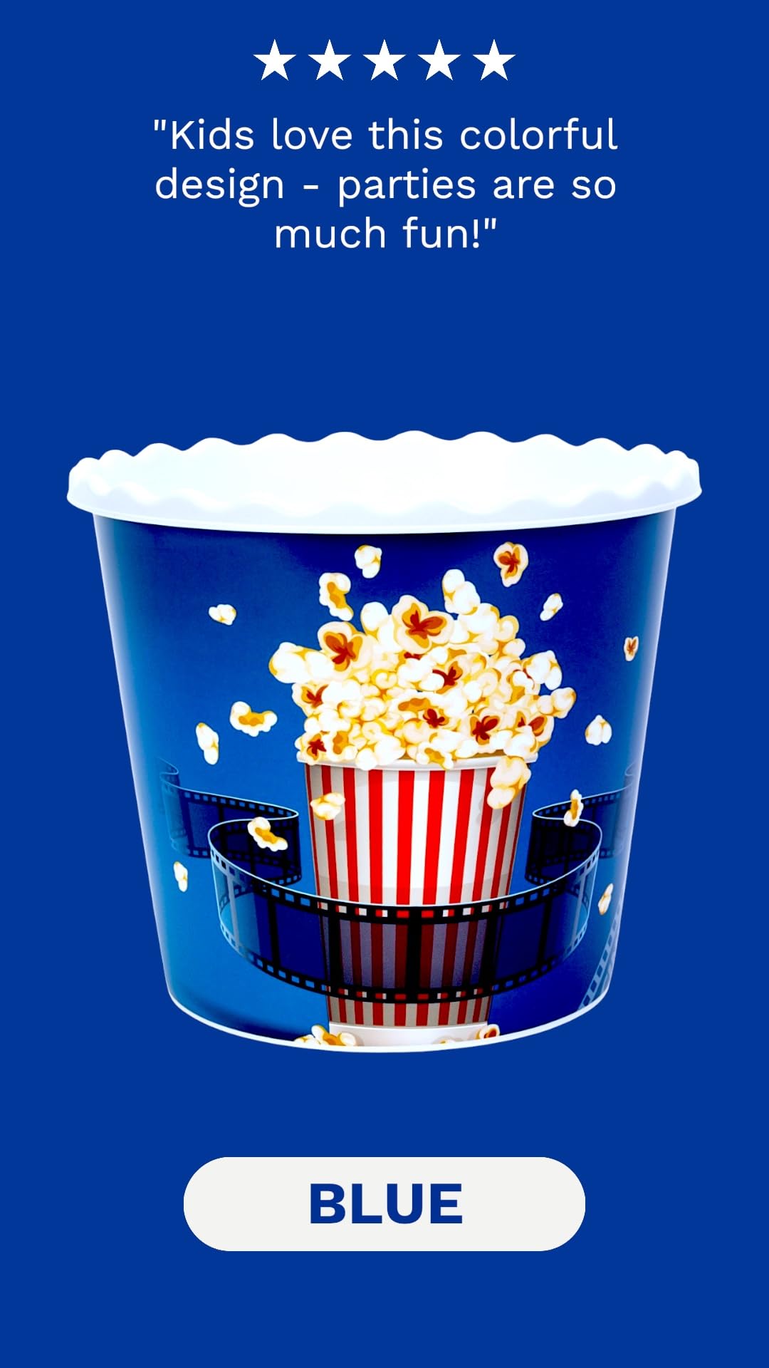 Taza palomitas ONONEXPRESS con resistencia a fuego para seguridad.