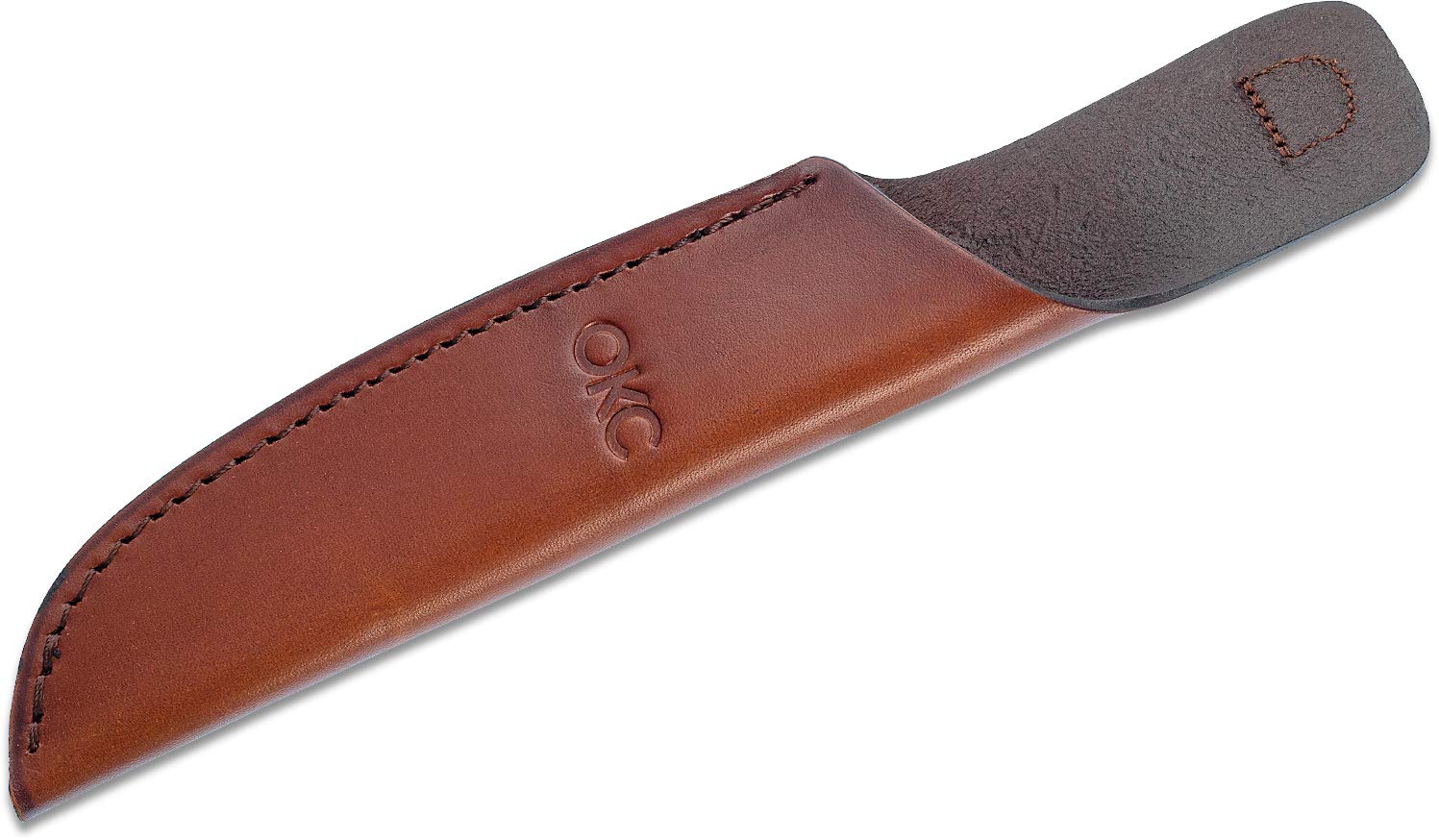 Ontario Knife Company OH7026, detalle de mango marrón, agarre cómodo para uso diario en la cocina