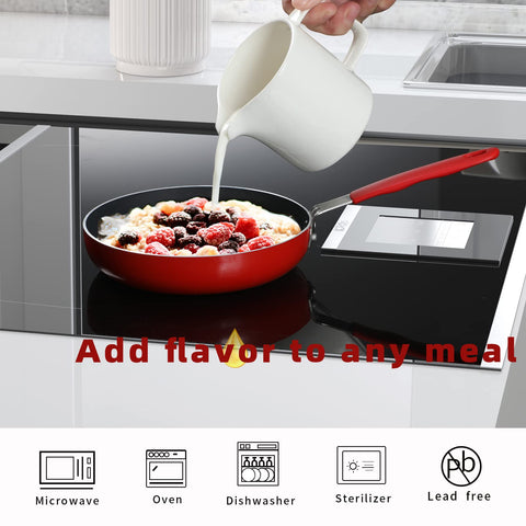 ONTUBE jarra cerámica lisa blanca, diseño sencillo para café y crema.