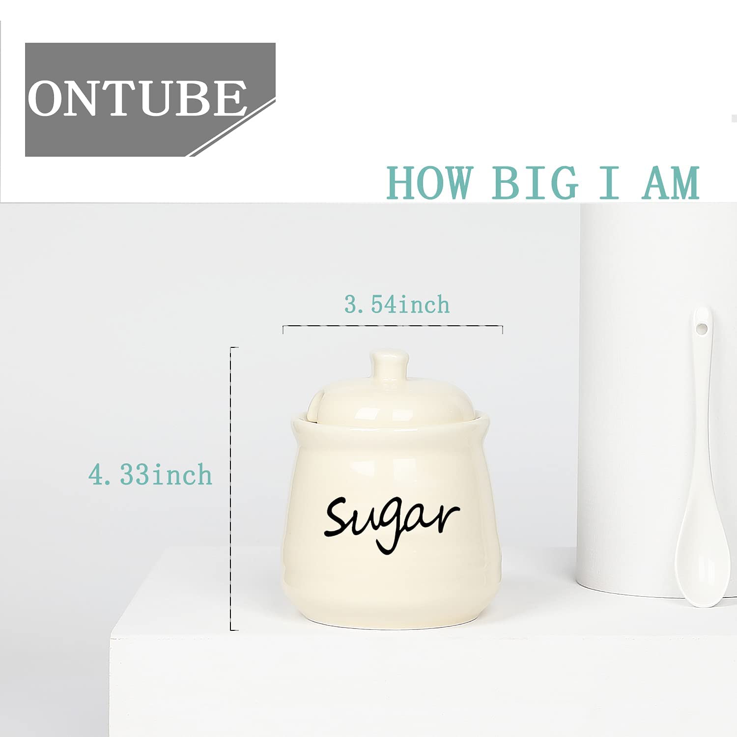 ONTUBE diseño elegante en porcelana blanca, encaja en cocinas y mesas.