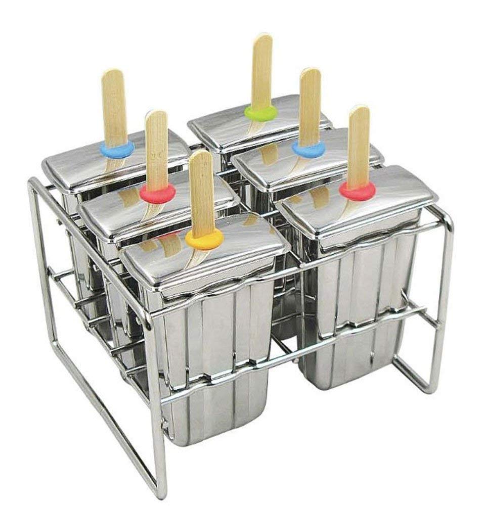 Onyx molde para paletas de acero inoxidable en primer plano, duradero y fácil de usar para congelar sabores