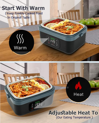 oofkit caja eléctrica calienta-alimentos-rapido mantiene tu comida tibia en minutos