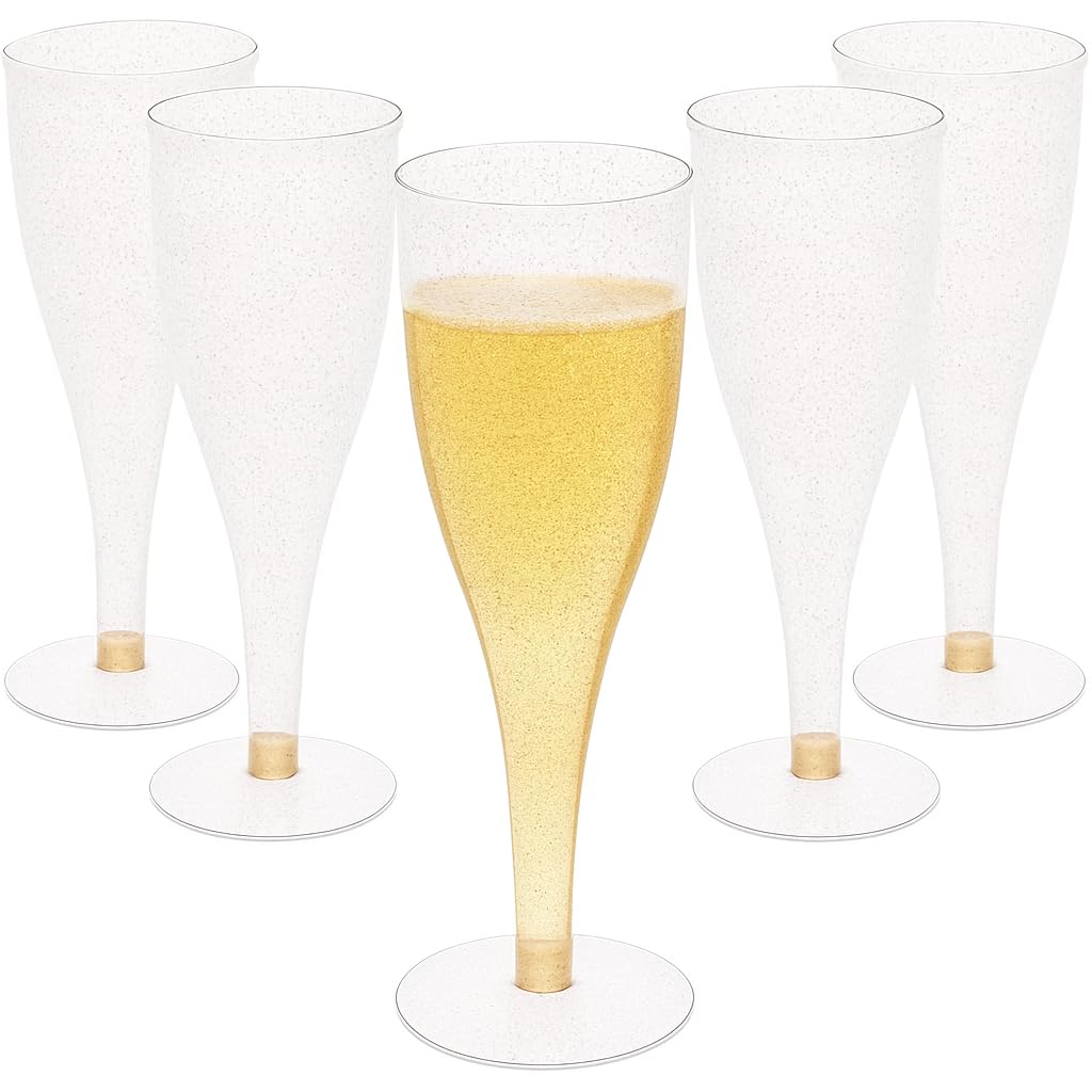 Copas Champagne glitter dorado Oojami para brindis elegantes en cualquier ocasión.