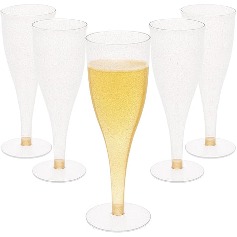 Copas Champagne glitter dorado Oojami para brindis elegantes en cualquier ocasión.