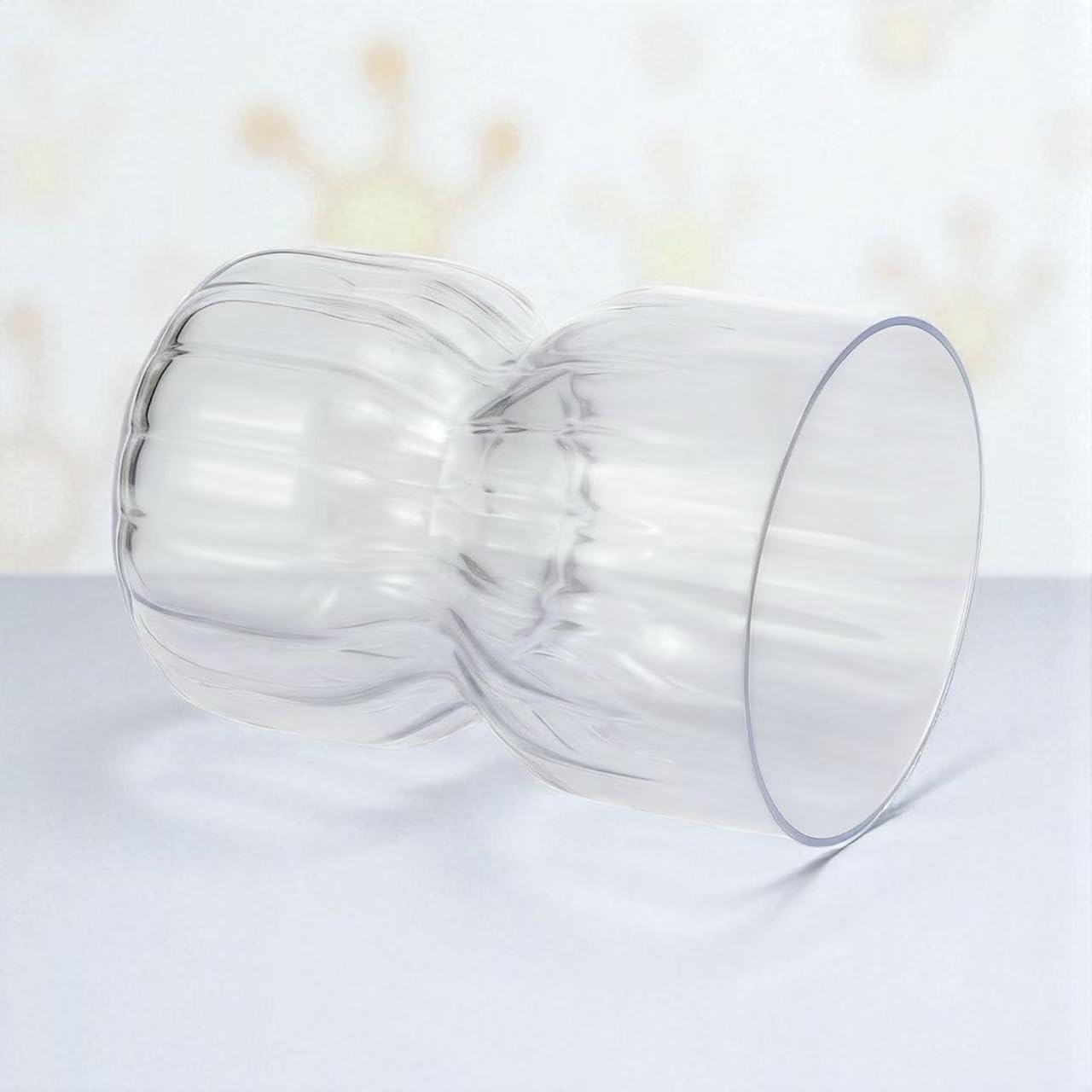 Vasos Oojami con diseño vintage ondulado, aspecto sofisticado.