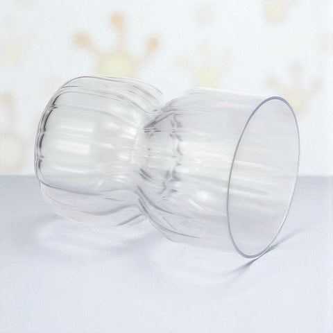 Vasos Oojami con diseño vintage ondulado, aspecto sofisticado.