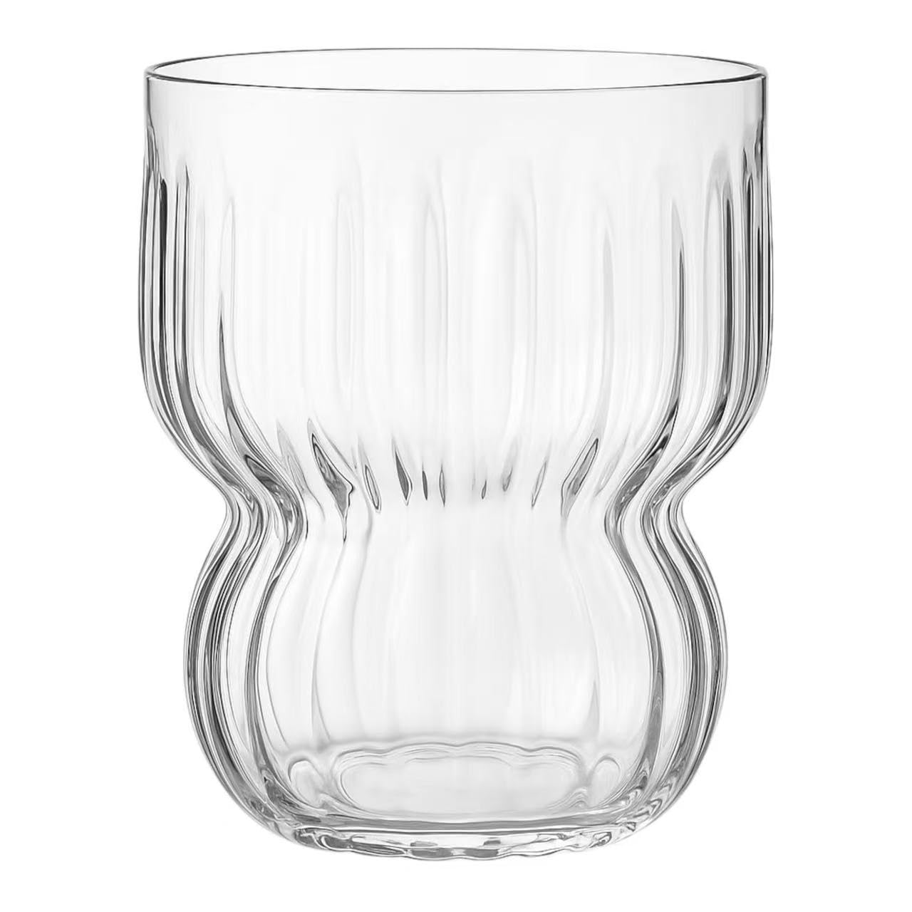Vaso Oojami de plástico ondulado sin tallo, 12 onzas, ideal para vino al aire libre.