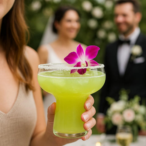 Vaso Lunara de Oojami, diseño clásico para margaritas y bebidas frías.