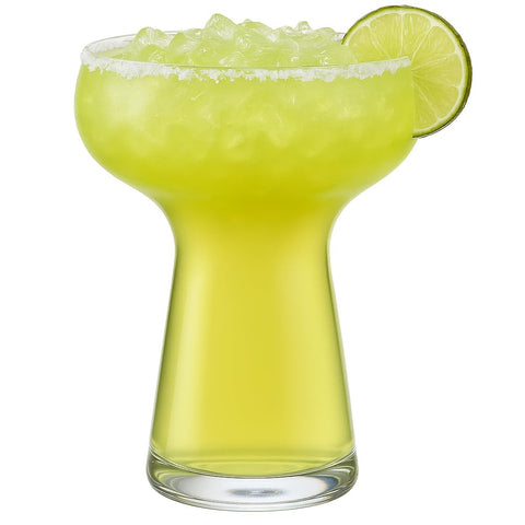 Vaso Lunara para bodas, margarita de Oojami, plástico desechable con presentación elegante.