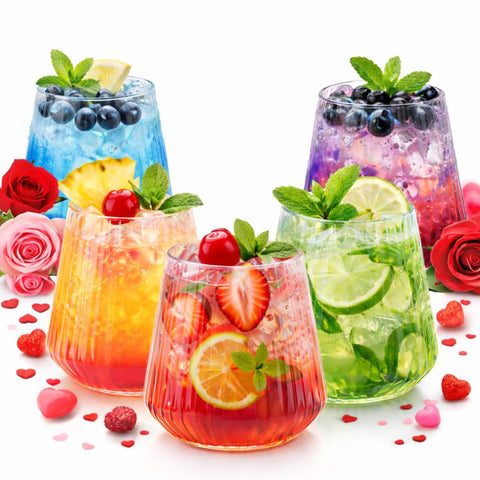 Copa Oojami Origami Ripple 12oz, vaso plastico elegante para vino