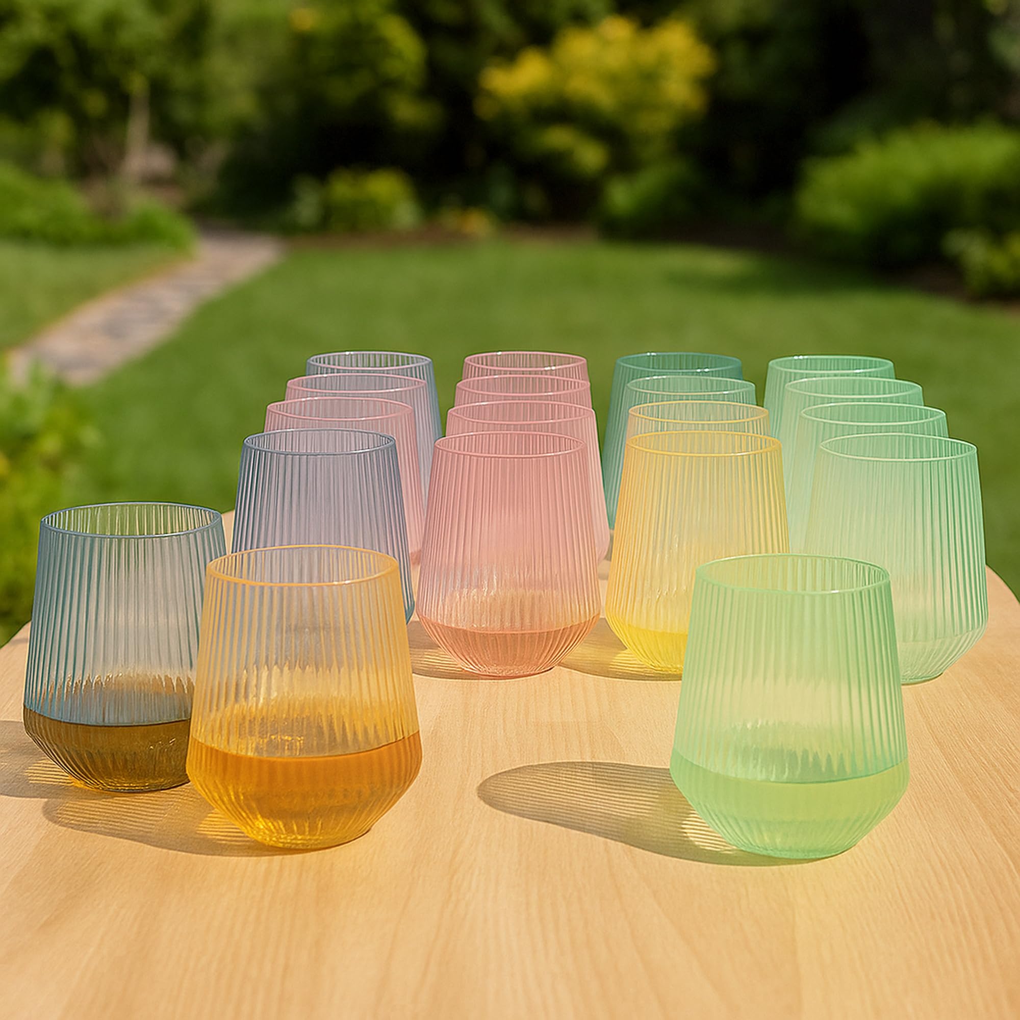 Vaso Oojami de plástico duradero y reciclable de 12oz