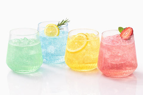 Vaso Oojami 12oz para vino con borde ondulado, perfecto para reuniones al aire libre