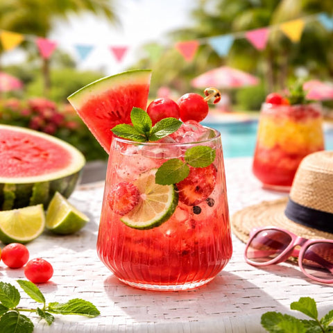 Vaso plastico transparente Oojami, para uso interior y exterior