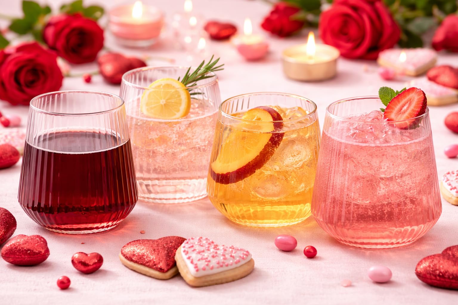 Vasos plastico irrompibles Oojami 12onzas rosa, resistentes para fiestas