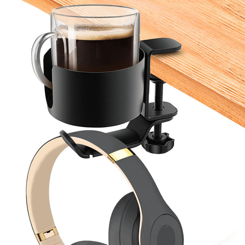 OOKUU porta-tazas-escritorio para bebidas cerca del usuario y sin desorden.