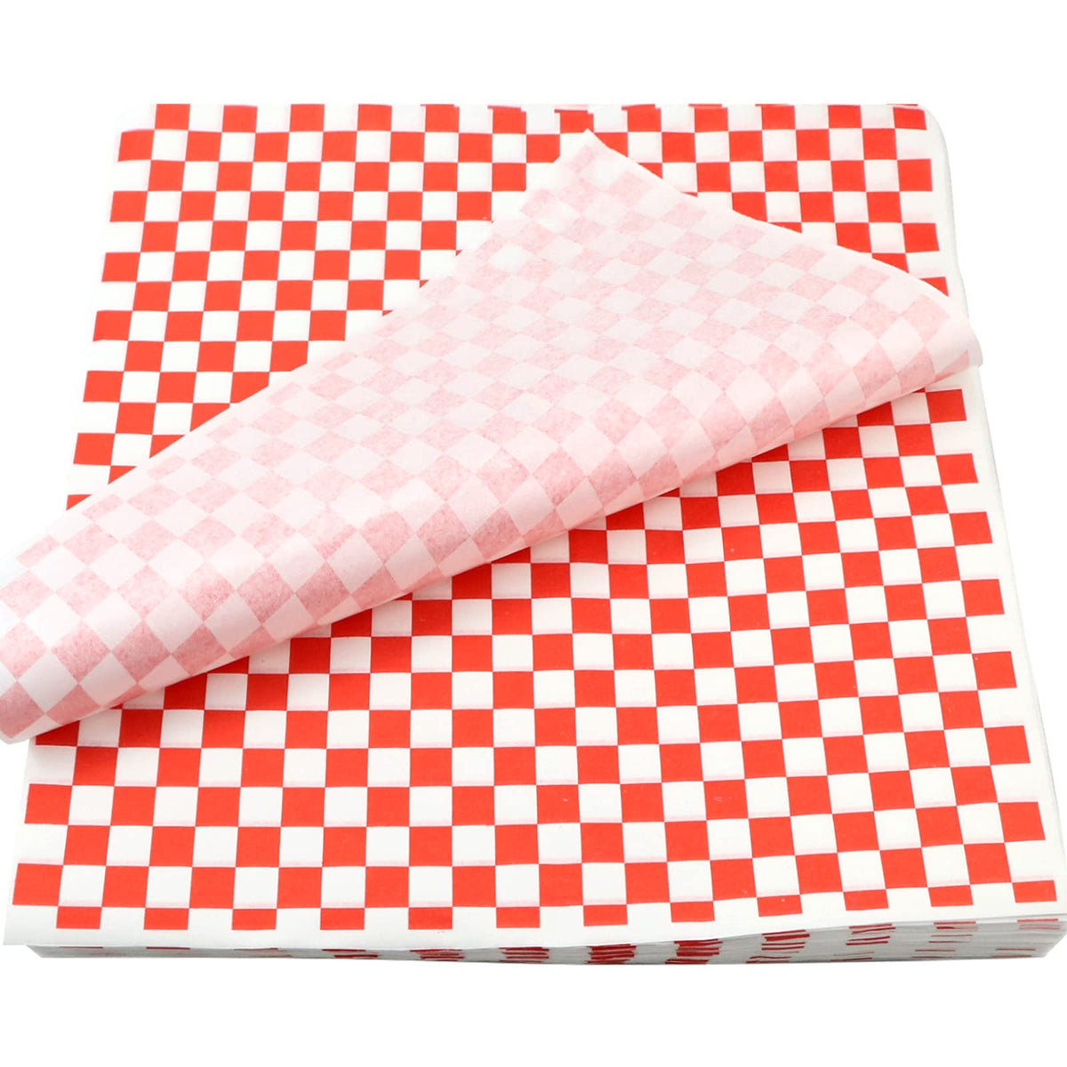 Papel para deli Oomcu rojo a cuadros para envolver pan y sándwiches