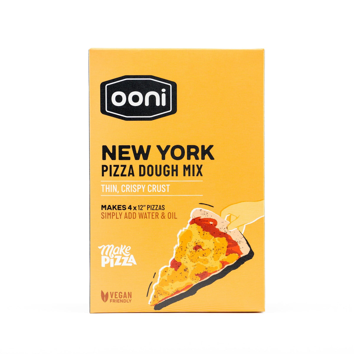 ooni caja frontal New York Style mostrando la presentación y facilidad