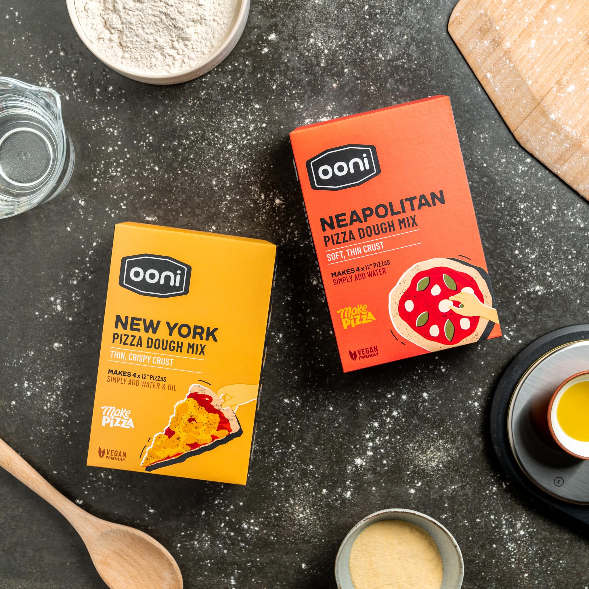 ooni etiqueta con ingredientes y datos para verificar contenido y uso